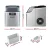 Devanti Stainless Steel Portable Ice Maker - 24 Cubes in 14 Minutes, 3.2L Capacity, Energy Efficient & Self-Cleaning