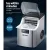 Devanti Stainless Steel Portable Ice Maker - 24 Cubes in 14 Minutes, 3.2L Capacity, Energy Efficient & Self-Cleaning