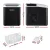 Devanti Portable 12kg Ice Maker Machine, Self-Cleaning, Black, 1.2L, Quiet, Countertop Design with Scoop and Basket