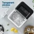 Devanti Portable 12kg Ice Maker Machine, Self-Cleaning, Black, 1.2L, Quiet, Countertop Design with Scoop and Basket