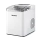 Devanti 12kg Portable Ice Maker, Self-Cleaning, 1.2L, White, Quiet, Countertop Design, 9 Cubes in 6-7