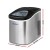 Devanti 2.4L Stainless Steel Portable Ice Cube Maker, 12kg/Day, 2 Sizes, Quiet, Freon-Free, Silver, Countertop