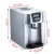 Devanti 2L Portable Ice Cuber Maker and Water Dispenser, Silver, 12kg Daily Output, 2 Ice Sizes, Compact Design