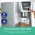 Devanti 2L Portable Ice Cuber Maker and Water Dispenser, Silver, 12kg Daily Output, 2 Ice Sizes, Compact Design