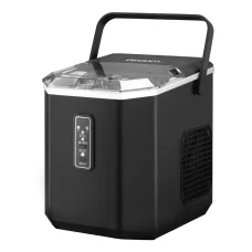 Devanti 12kg Countertop Ice Maker Machine Black 1.3L, Portable with Scoop Holder, Small and Large Cubes