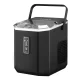 Devanti 12kg Countertop Ice Maker Machine Black 1.3L, Portable with Scoop Holder, Small and Large Cubes