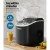 Devanti Portable 12kg Ice Maker Machine, Black – Compact Countertop Design, 9 Cubes in 6-13 Mins, Energy Efficient