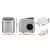 Devanti 12kg Ice Maker Machine Silver, Self-Cleaning, 2 Ice Sizes, Stainless Steel, Fast 9 Cubes in 6-13 Mins
