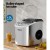 Devanti 12kg Ice Maker Machine Silver, Self-Cleaning, 2 Ice Sizes, Stainless Steel, Fast 9 Cubes in 6-13 Mins