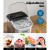 Devanti 12kg Ice Maker Machine Silver, Self-Cleaning, 2 Ice Sizes, Stainless Steel, Fast 9 Cubes in 6-13 Mins