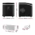 Devanti 15kg Ice Maker Machine Black Countertop, 3L, 3 Ice Sizes, Bullet-Shaped Cubes, Portable, Quiet Operation
