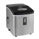 Devanti 15kg Ice Maker Machine, Silver - Fast 9-Cube Production, 3 Sizes, Freon-Free, Compact Design, 1-Year Warranty