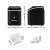Devanti Nugget Ice Maker Machine, Plastic, Compact Black, 15kg/24hr Capacity, Quick 5-10 Min Cycles, Energy Efficient