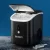 Devanti Nugget Ice Maker Machine, Plastic, Compact Black, 15kg/24hr Capacity, Quick 5-10 Min Cycles, Energy Efficient