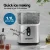 Devanti 15kg Nugget Ice Maker Machine, Stainless Steel, Quick 5-10 min Cycle, Energy-Efficient, Compact Design