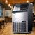 Devanti 60kg Stainless Steel Commercial Ice Maker - Adjustable Cube Thickness, Self-Cleaning, Energy Efficient