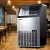 Devanti 60kg Stainless Steel Commercial Ice Maker - Adjustable Cube Thickness, Self-Cleaning, Energy Efficient