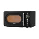 Devanti 20L Microwave Oven 700W Black Digital Control, 8 Auto Cook Menus, LED Display, Child Lock, Quick Defrost
