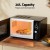 Devanti 20L Microwave Oven 700W Black Digital Control, 8 Auto Cook Menus, LED Display, Child Lock, Quick Defrost