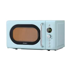 Devanti 20L Microwave Oven Blue 800W Digital Control, 8 Auto Menus, Timer, Defrost, Child Lock, LED Display