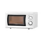 Devanti 20L Microwave Oven 700W White with Child-Lock, 6 Power Levels, Speed Defrost, Glass Turntable, LED Display