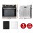 Devanti 80L Electric Built-In Wall Oven - Stainless Steel, Convection Grill, 8 Auto Functions, Easy Clean, 2200W Devanti 80L Electric Built-In Wall Oven - Stainless Steel, Convection Grill, 8 Auto Functions, Easy Clean, 2200W