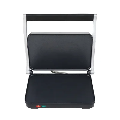 Devanti 3-in-1 Sandwich Maker: 1000W Steak Grill, Non-Stick Plates, Adjustable Height, Stainless Steel, Compact Design