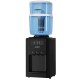 Devanti Countertop 22L Water Cooler Dispenser, 3-Tap, 7-Stage Filter, Hot/Cold/Room Temp, Black, Food-Grade Plastic