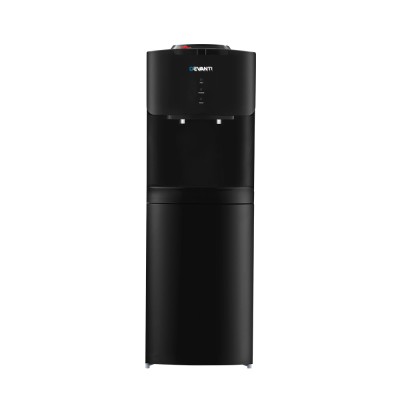 Devanti Water Cooler Dispenser, Metal & Plastic, Black, 30x30x87.5cm, Hot & Cold Dual Taps, Child-Lock Safety