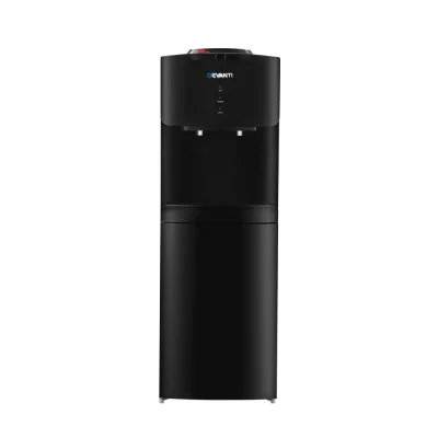 Devanti Water Cooler Dispenser, Metal & Plastic, Black, 30x30x87.5cm, Hot & Cold Dual Taps, Child-Lock Safety