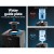 Devanti Water Cooler Dispenser, Metal & Plastic, Black, 30x30x87.5cm, Hot & Cold Dual Taps, Child-Lock Safety