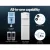 Devanti 22L Water Cooler Dispenser Stand White with 7-Stage Filtration, Dual Taps, Child Lock & Storage Cabinet