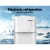 Devanti Water Cooler Dispenser, Metal & Plastic, White, 27x30x86.5cm, Hot & Cold Taps, Child-Lock, Storage Cabinet Devanti Water Cooler Dispenser, Metal & Plastic, White, 27x30x86.5cm, Hot & Cold Taps, Child-Lock, Storage Cabinet