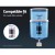 Devanti Water Cooler Dispenser with 7-Stage Food-Grade Filter, Removes Impurities, Mineralises Water, 3000L Capacity
