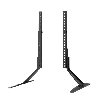 Artiss Pedestal TV Stand Mount Bracket, Black Powder-Coated Iron, Adjustable for 32-70" TVs, Non-Slip, VESA Compatible