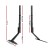 Artiss Pedestal TV Stand Mount Bracket, Black Powder-Coated Iron, Adjustable for 32-70" TVs, Non-Slip, VESA Compatible