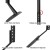 Artiss Pedestal TV Stand Mount Bracket, Black Powder-Coated Iron, Adjustable for 32-70" TVs, Non-Slip, VESA Compatible