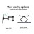 Artiss Full Motion TV Wall Mount Bracket 32"-70" | Dual Strong Arms, Tilt & Swivel, 50kg Capacity, Black Iron Frame