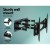 Artiss TV Wall Mount Bracket 32"-80" | Dual Strong Arms | Full Motion Tilt & Swivel | 50kg Capacity | Powder-Coated Iron