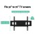 Artiss Full Motion TV Wall Mount Bracket 32"-70" | Strong Iron Arms | Universal Fit | Tilting & Swivel | 50kg Capacity
