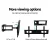Artiss Full Motion TV Wall Mount Bracket 32"-70" | Strong Iron Arms | Universal Fit | Tilting & Swivel | 50kg Capacity