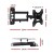 Artiss TV Wall Mount Bracket 17"-42" | Full Motion, Strong Arms, Powder-Coated Steel, Tilts & Swivels, Cable Management
