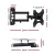 Artiss TV Wall Mount Bracket 17"-42" | Full Motion, Strong Arms, Powder-Coated Steel, Tilts & Swivels, Cable Management