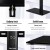 Artiss Table Top TV Stand for 32"-70" Screens, Swivel 35°, Tempered Glass Base, Black Metal Frame, VESA Compatible