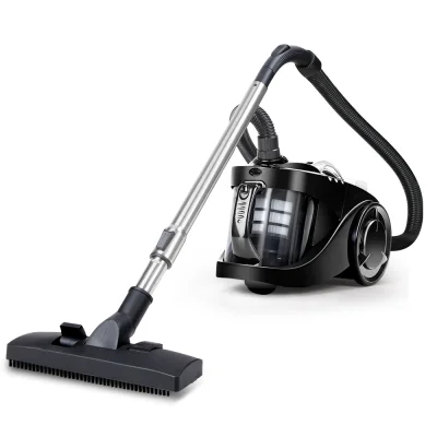 Devanti Bagless Vacuum Cleaner, 2200W, Multi-Cyclonic System, HEPA Filter, Black, Powerful Suction, Easy Maintenance
