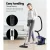 Devanti Bagless Vacuum Cleaner 2200W Multi-Cyclonic System Blue - HEPA Filter, Adjustable Suction, 3.5L Capacity