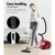 Devanti 2200W Bagless Vacuum Cleaner, Red, Multi-Cyclonic System, HEPA Filter, Adjustable Suction Power
