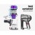 Devanti 450W Corded Stick Vacuum Cleaner, Handheld Convertible, 15kPa Suction, 4m Cable, Purple/Silver, 1Yr Warranty