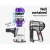 Devanti 450W Corded Stick Vacuum Cleaner, Handheld Convertible, 15kPa Suction, 4m Cable, Purple/Silver, 1Yr Warranty