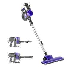 Devanti 450W Corded Stick Vacuum Cleaner, Handheld Convertible, 15kPa Suction, 4m Cable, Purple/Silver, 1Yr Warranty